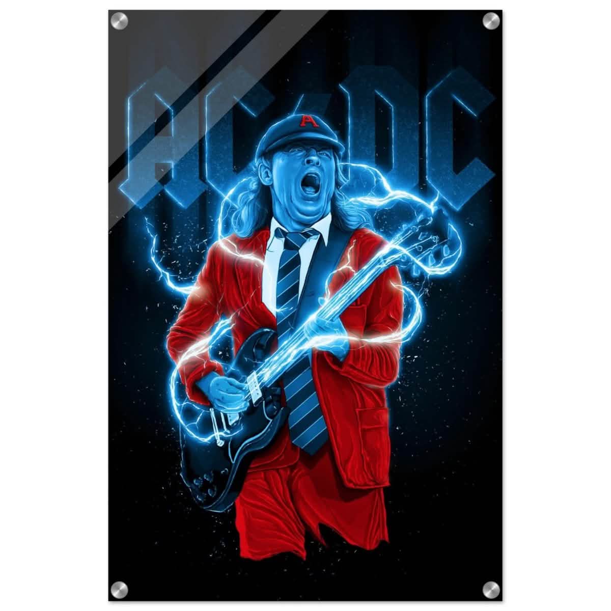 Da Vinci Pop Art Wall art print | AC/DC - Acrylic Print - 50x75 cm / 20x30″ -