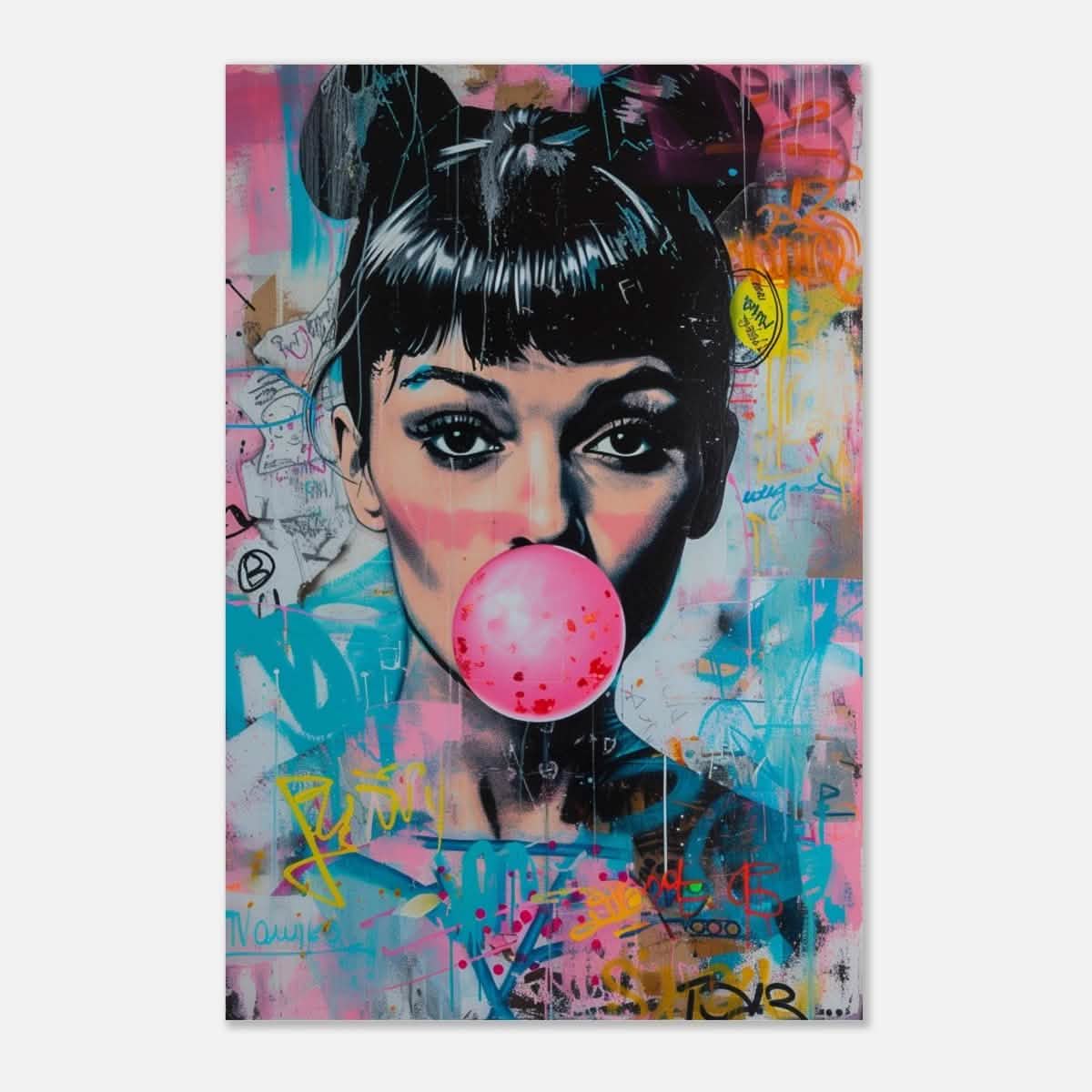 Da Vinci Pop Art Wall art print | Audrey Hepburn - Aluminum Print - 30x45 cm / 12x18″ -