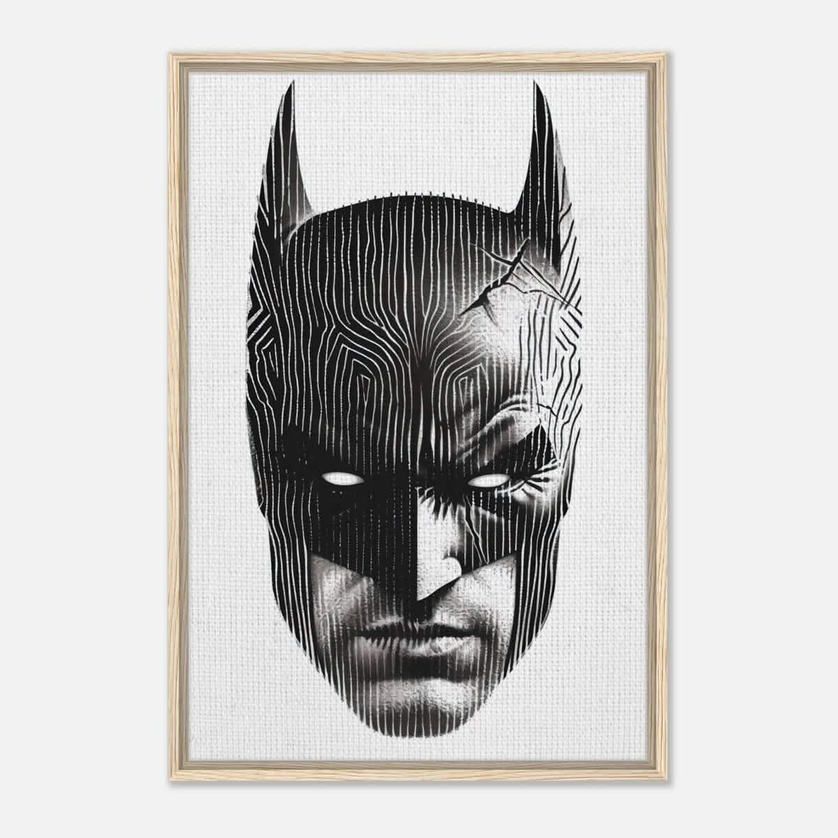 Da Vinci Pop Art Wall art print | Batman - Framed Canvas - 60x90 cm / 24x36″ - Wood frame