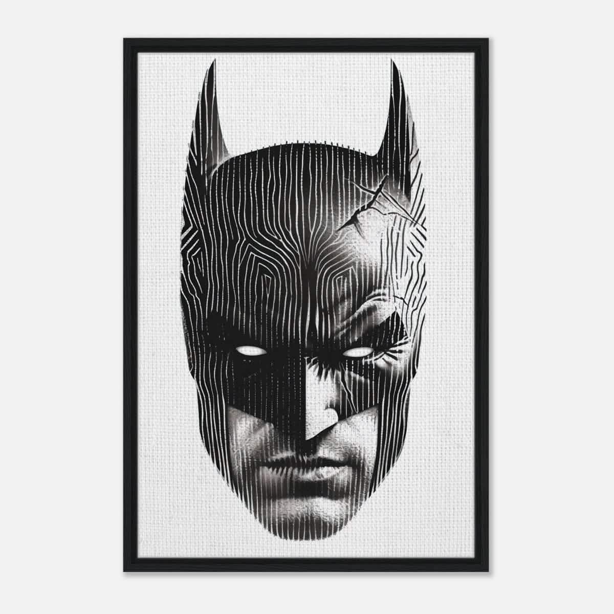 Da Vinci Pop Art Wall art print | Batman - Framed Canvas - 60x90 cm / 24x36″ - Black frame