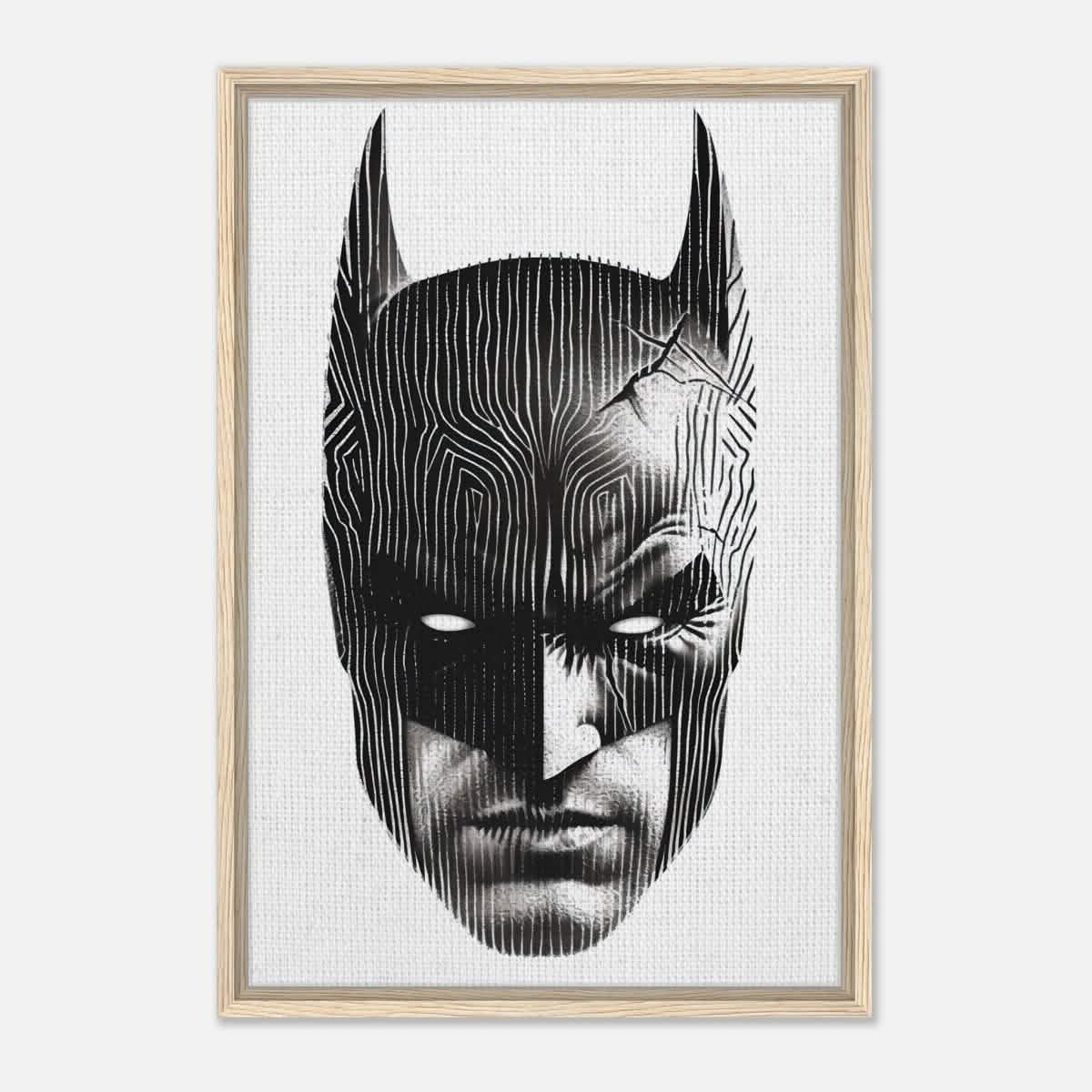 Da Vinci Pop Art Wall art print | Batman - Framed Canvas - 50x75 cm / 20x30″ - Wood frame
