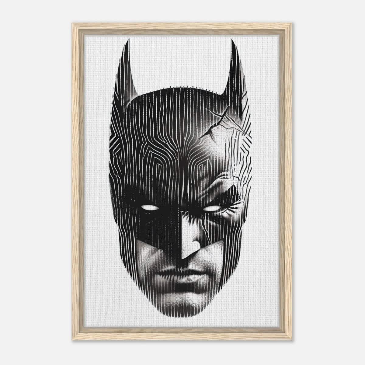Da Vinci Pop Art Wall art print | Batman - Framed Canvas - 40x60 cm / 16x24″ - Wood frame