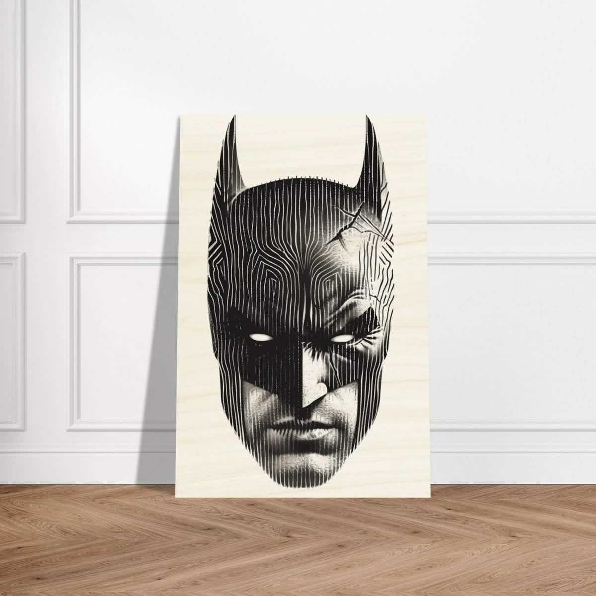 Da Vinci Pop Art Wall art print | Batman - Wood Prints - 30x45 cm / 12x18″ -