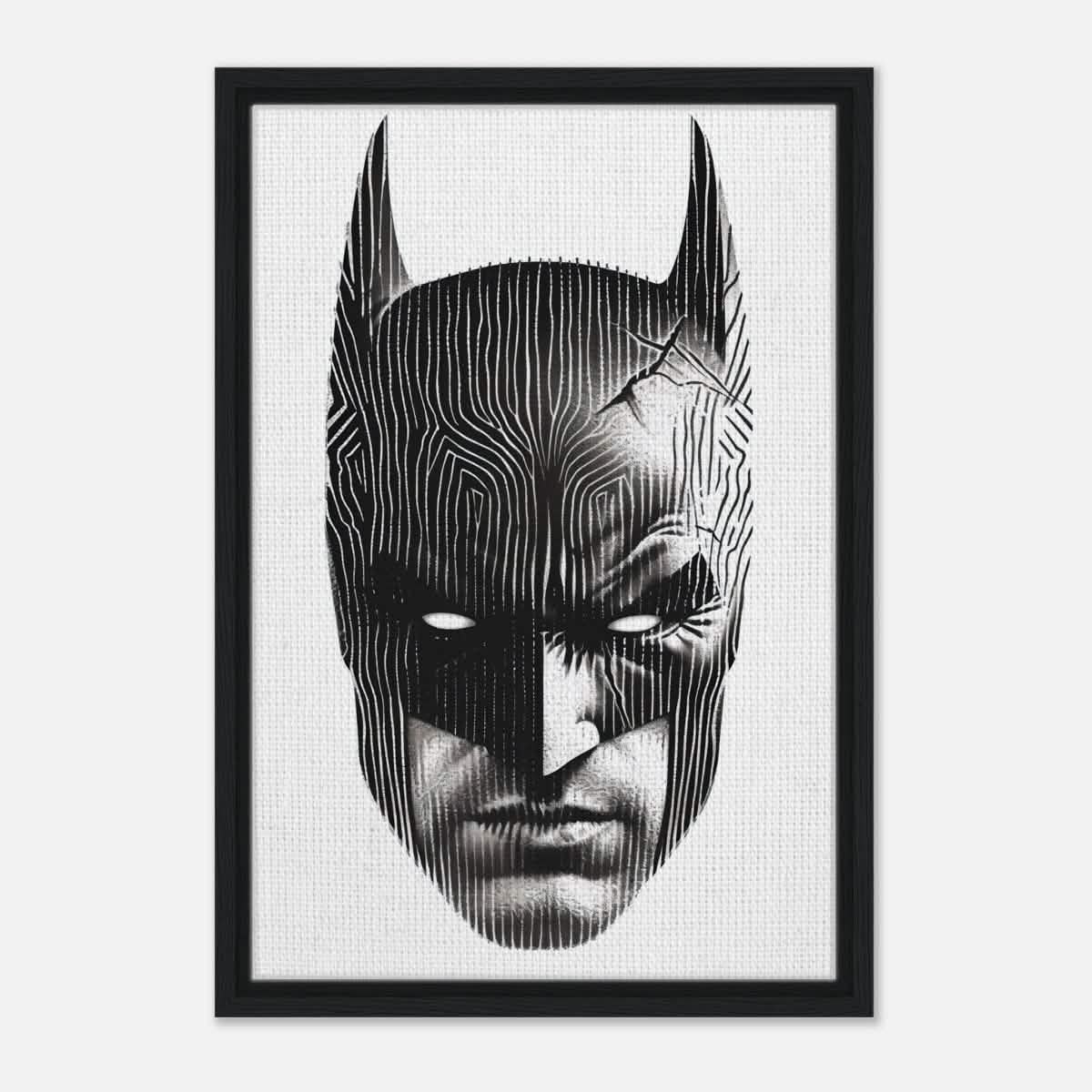 Da Vinci Pop Art Wall art print | Batman - Framed Canvas - 40x60 cm / 16x24″ - Black frame