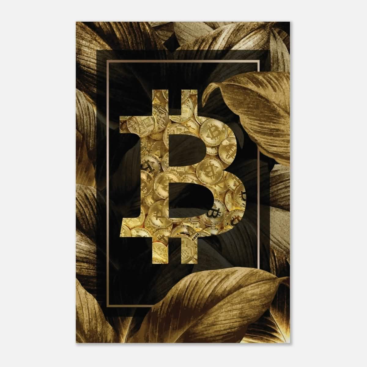 Da Vinci Pop Art Wall art print | Bitcoin - Aluminum Print - 30x45 cm / 12x18″ -