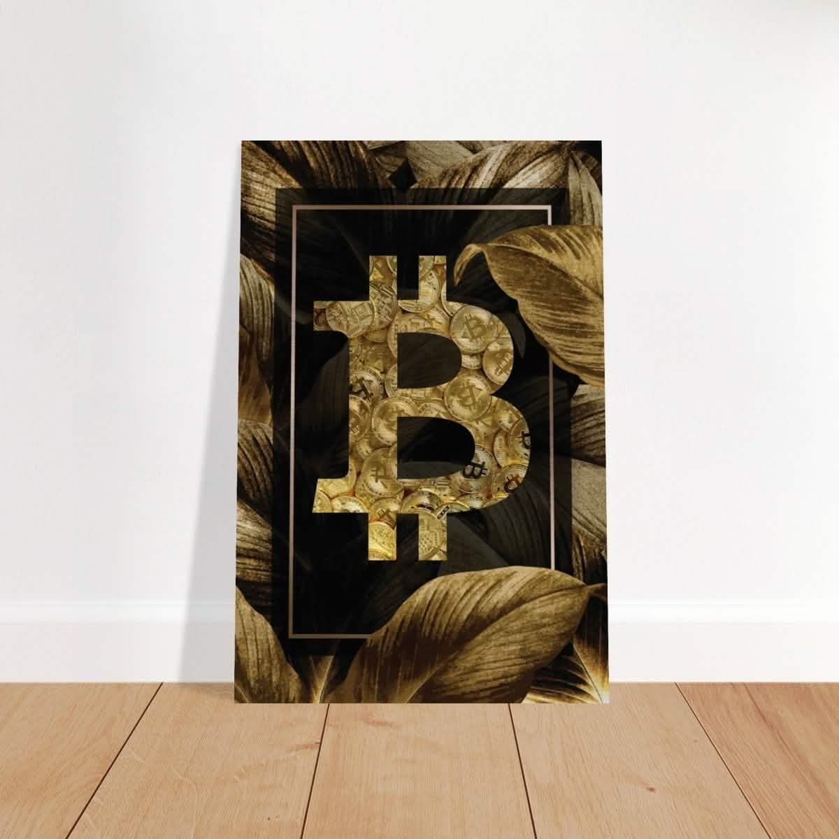 Da Vinci Pop Art Wall art print | Bitcoin - Brushed Aluminum Print - 30x45 cm / 12x18″ -