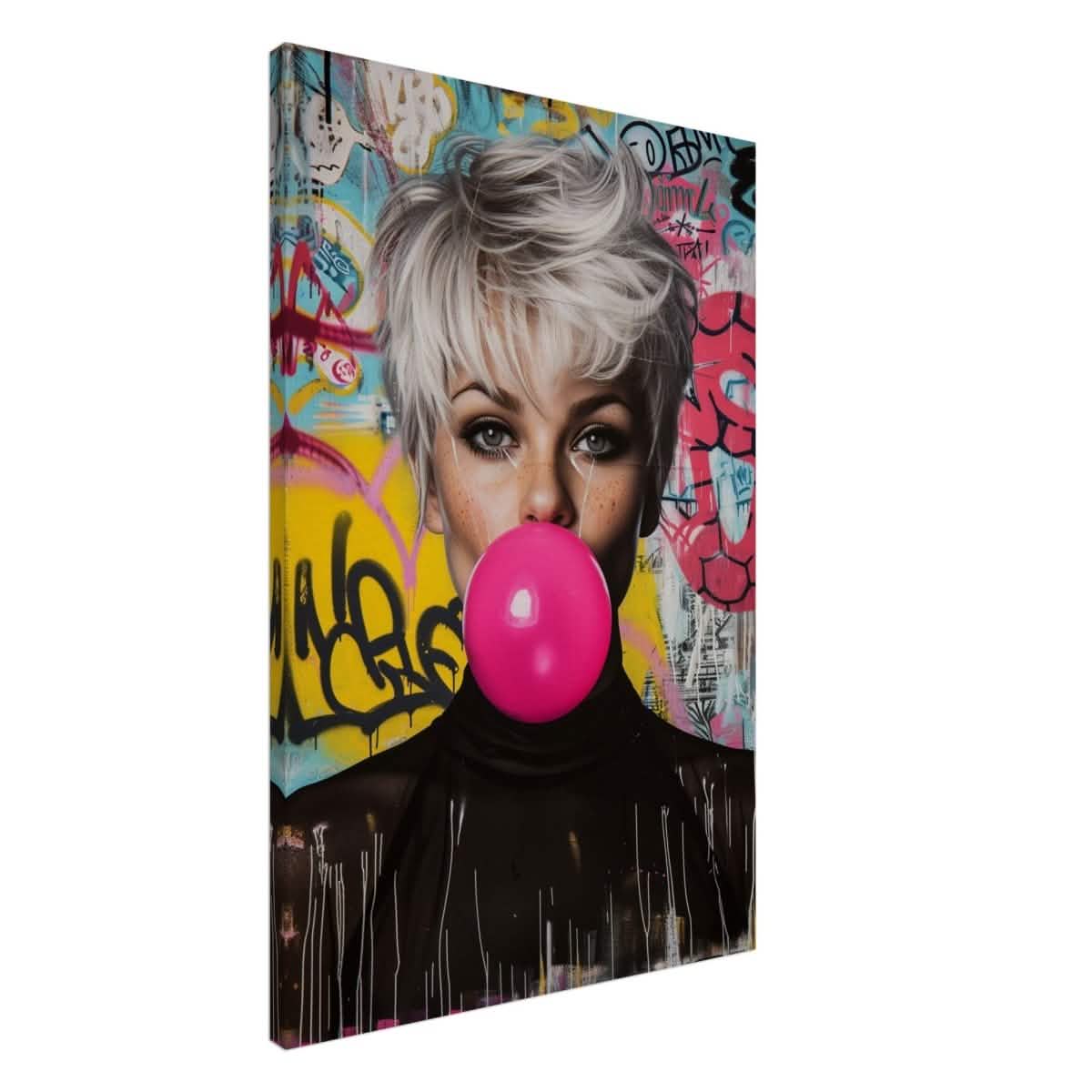 Da Vinci Pop Art Wall art print | Brigitte Bardot - Canvas - 60x90 cm / 24x36″ -