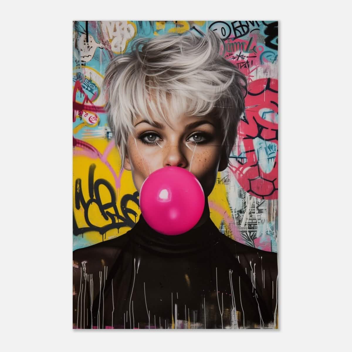 Da Vinci Pop Art Wall art print | Brigitte Bardot - Aluminum Print - 50x75 cm / 20x30″ -