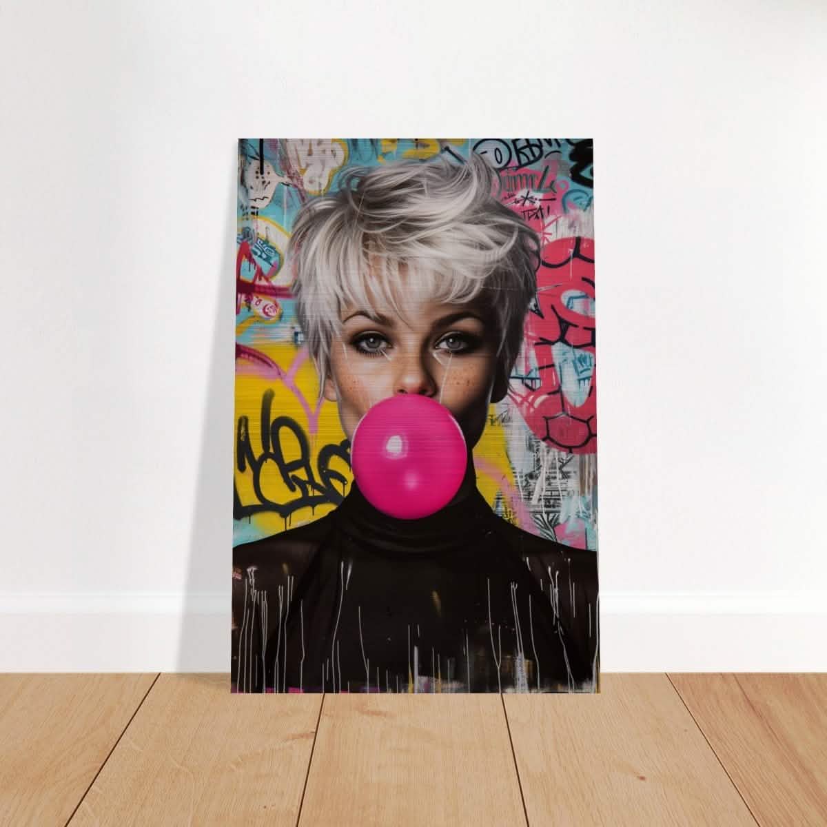 Da Vinci Pop Art Wall art print | Brigitte Bardot - Brushed Aluminum Print - 30x45 cm / 12x18″ -