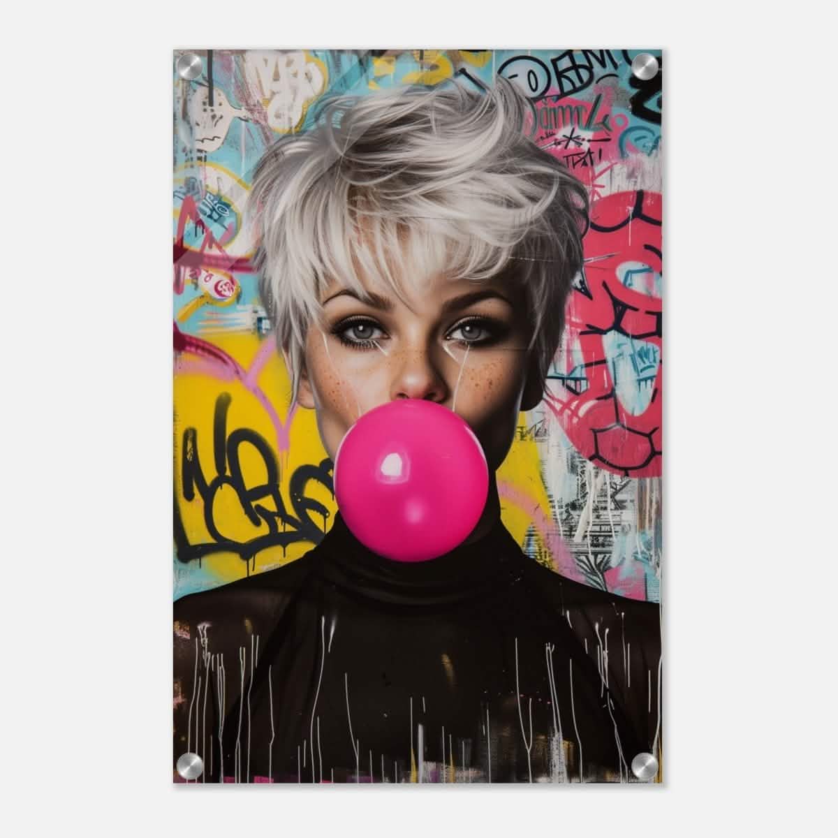 Da Vinci Pop Art Wall art print | Brigitte Bardot - Acrylic Print - 40x60 cm / 16x24″ -