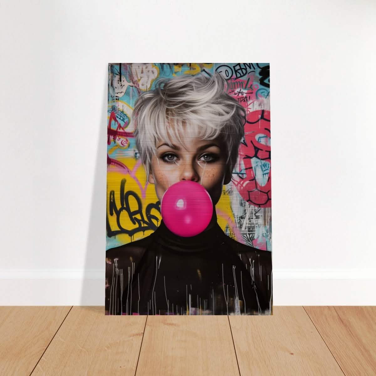 Da Vinci Pop Art Wall art print | Brigitte Bardot - Brushed Aluminum Print - 40x60 cm / 16x24″ -