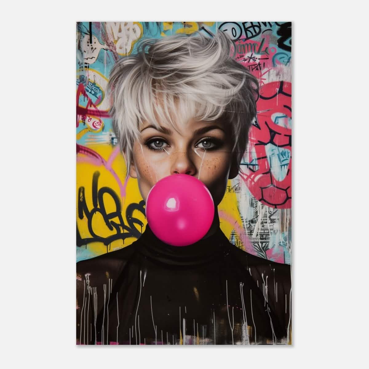 Da Vinci Pop Art Wall art print | Brigitte Bardot - Aluminum Print - 30x45 cm / 12x18″ -