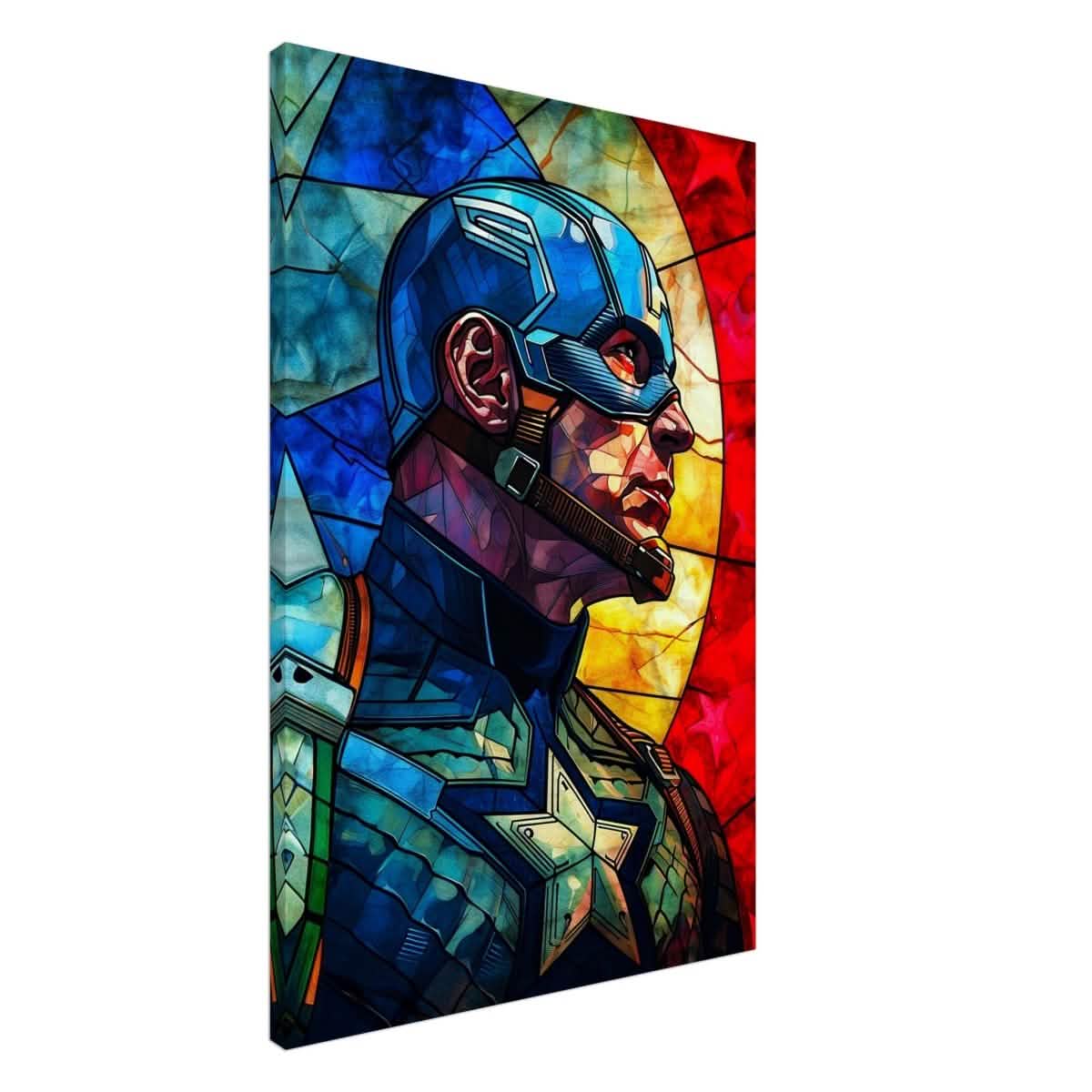 Da Vinci Pop Art Wall art Print | Captain America | Avengers - Canvas - 60x90 cm / 24x36″ -