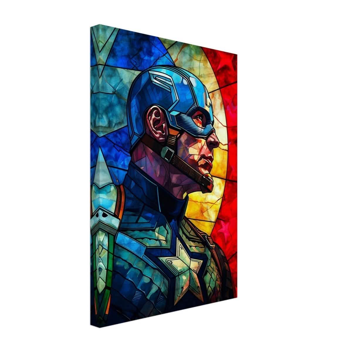 Da Vinci Pop Art Wall art Print | Captain America | Avengers - Canvas - 30x45 cm / 12x18″ -