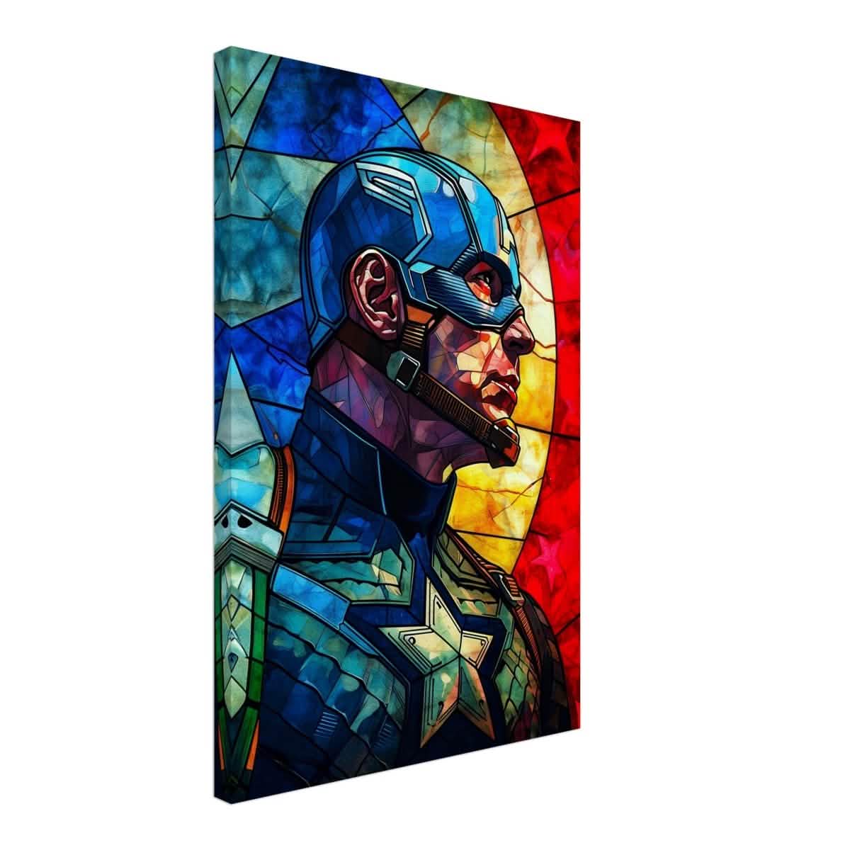 Da Vinci Pop Art Wall art Print | Captain America | Avengers - Canvas - 40x60 cm / 16x24″ -