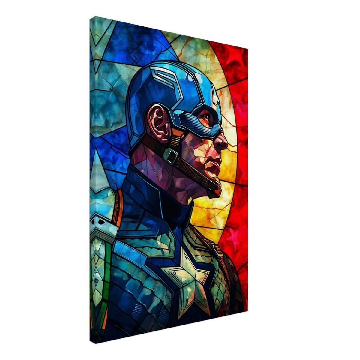Da Vinci Pop Art Wall art Print | Captain America | Avengers - Canvas - 50x75 cm / 20x30″ -