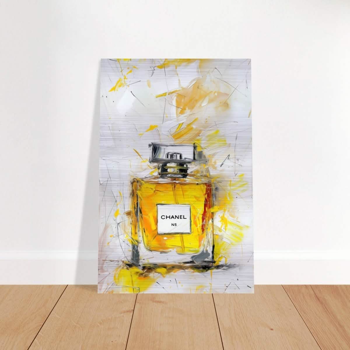 Da Vinci Pop Art Wall art print | CHANEL N5 | Eclectic Expressions - Brushed Aluminum Print - 30x45 cm / 12x18″ -