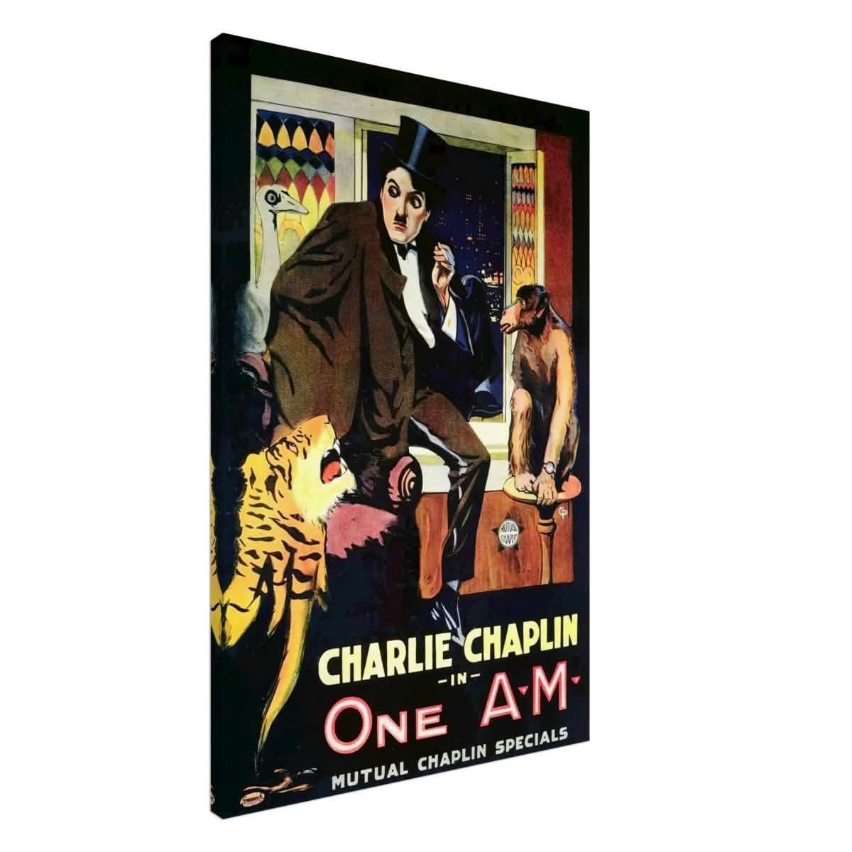 Da Vinci Pop Art Wall art print | Charlie Chaplin | One AM - Canvas - 60x90 cm / 24x36″ -