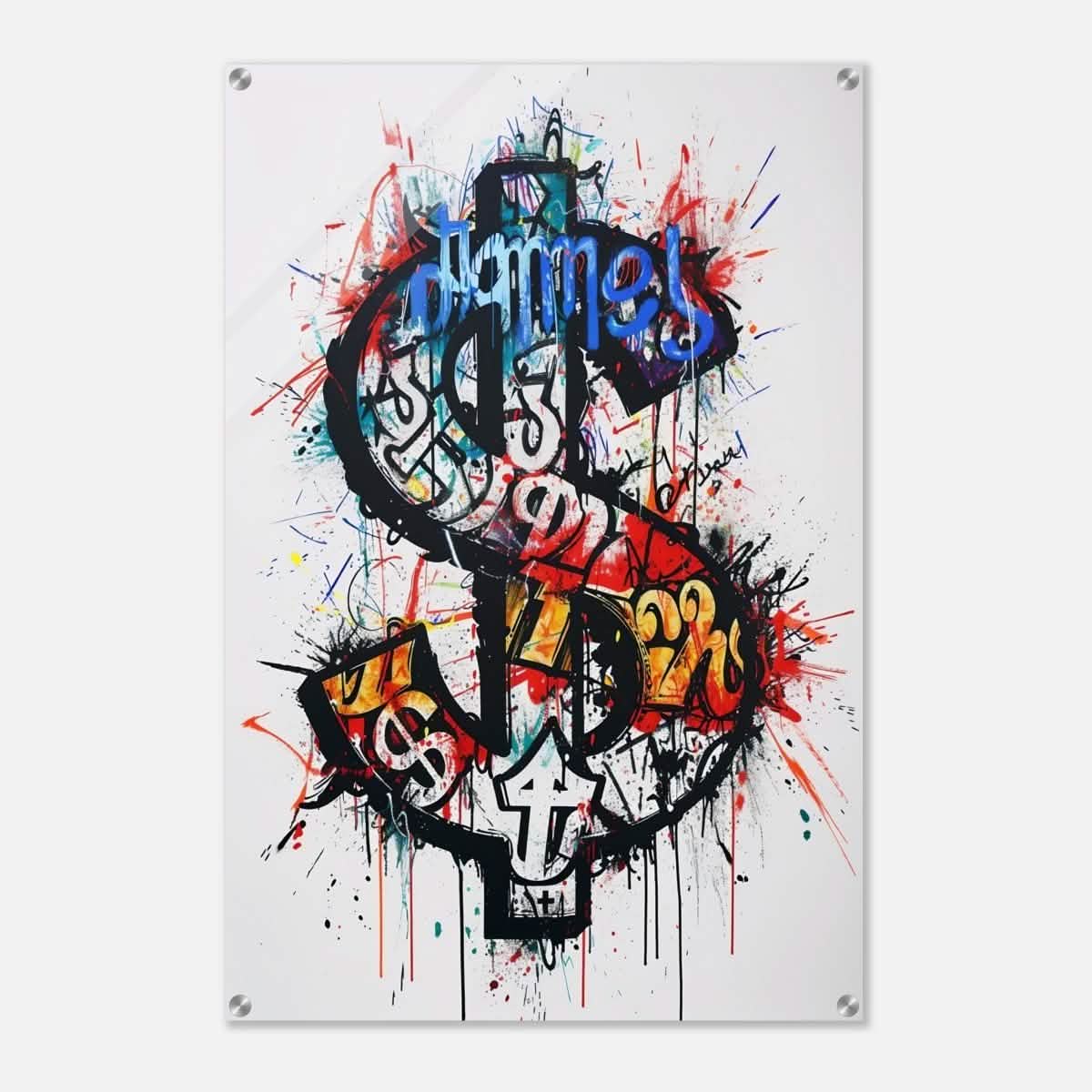 Da Vinci pop art Wall art Print | Eclectic Expressions | Dollar - Acrylic Print - 60x90 cm / 24x36″ -