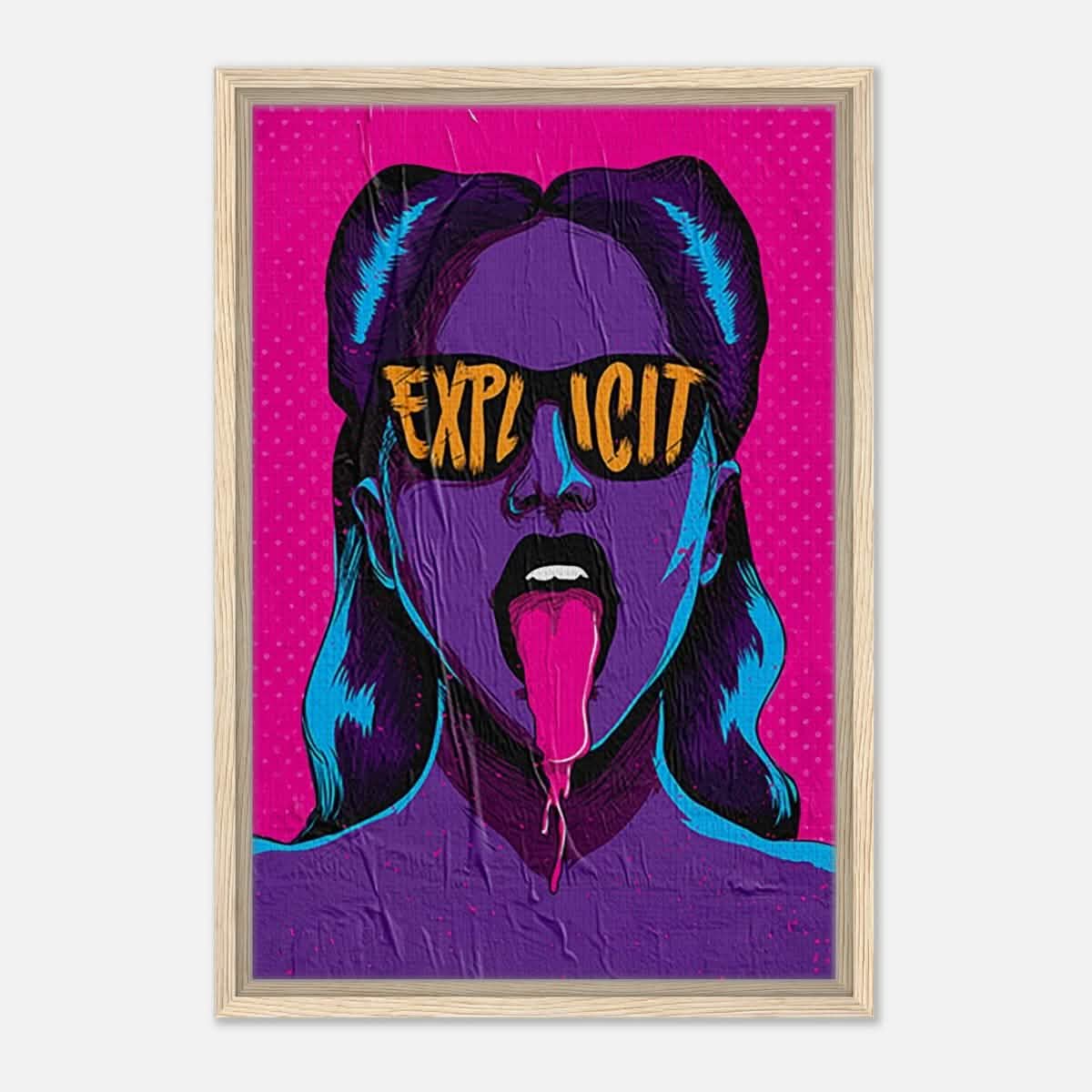 Da Vinci Pop Art Wall art print | Explicit - Framed Canvas - 40x60 cm / 16x24″ - Wood frame