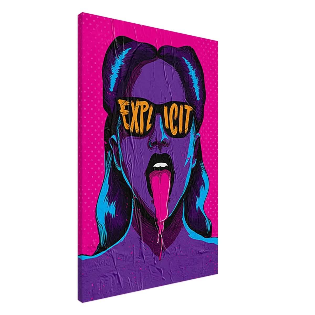 Da Vinci Pop Art Wall art print | Explicit - Canvas - 60x90 cm / 24x36″ -