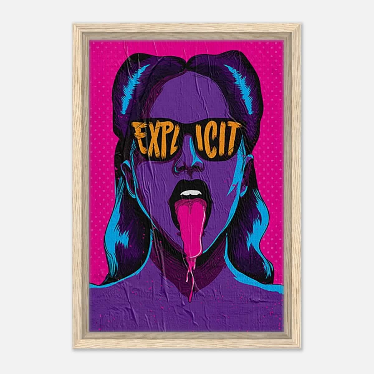 Da Vinci Pop Art Wall art print | Explicit - Framed Canvas - 30x45 cm / 12x18″ - Wood frame