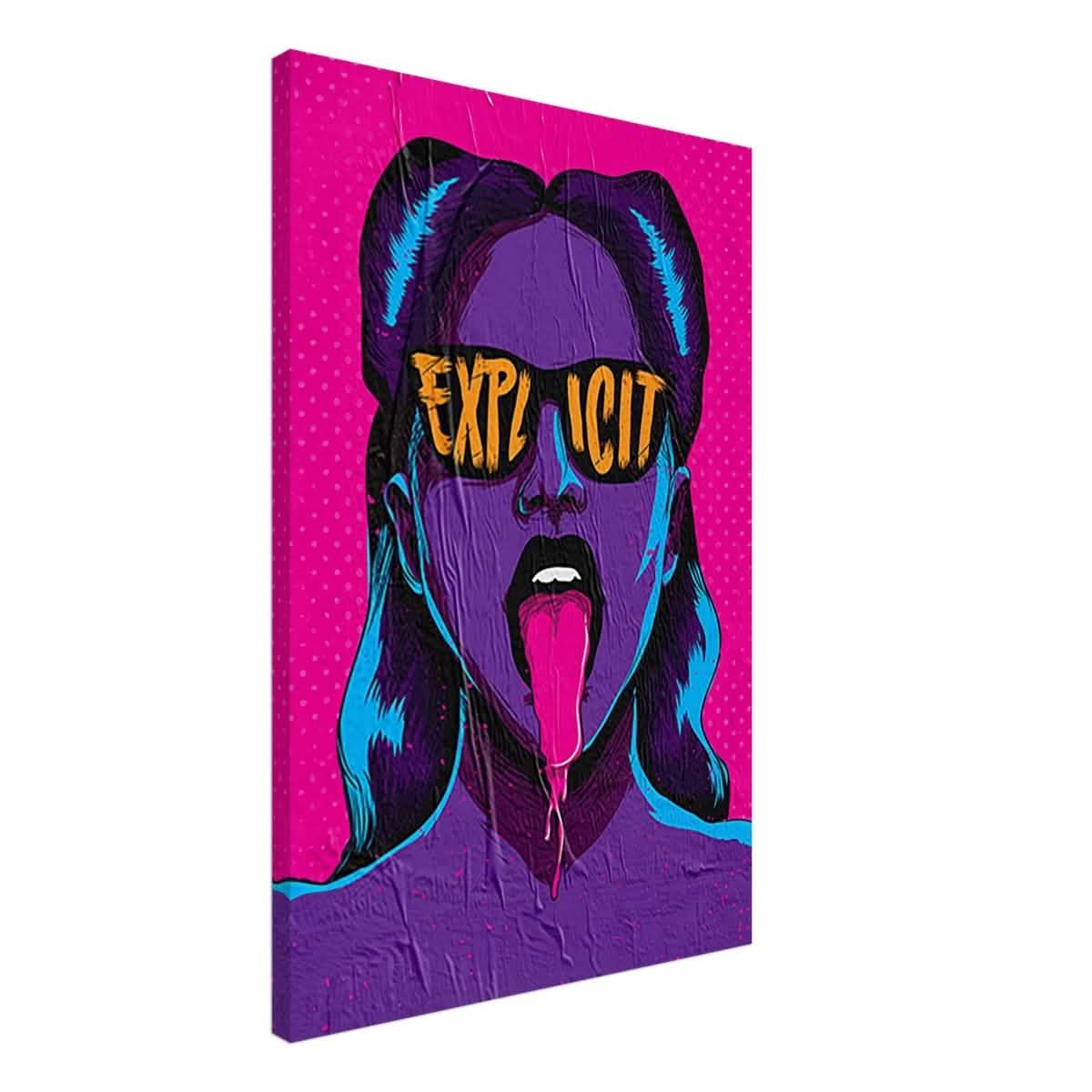 Da Vinci Pop Art Wall art print | Explicit - Canvas - 50x75 cm / 20x30″ -