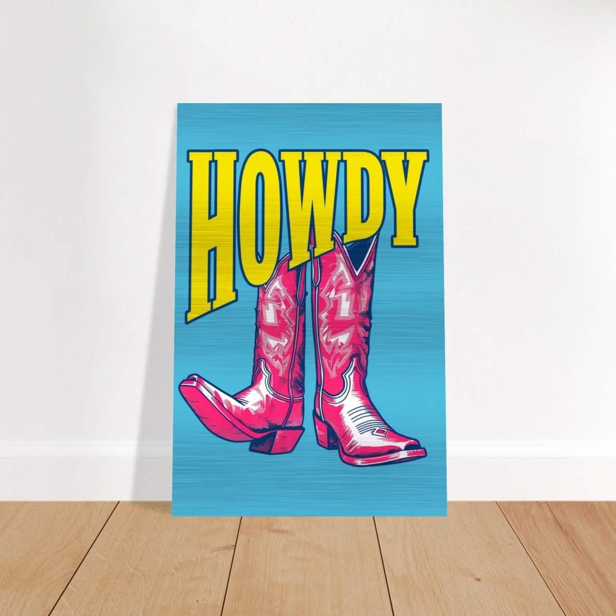 Da Vinci Pop Art Wall art print | Howdy - Brushed Aluminum Print - 30x45 cm / 12x18″ -