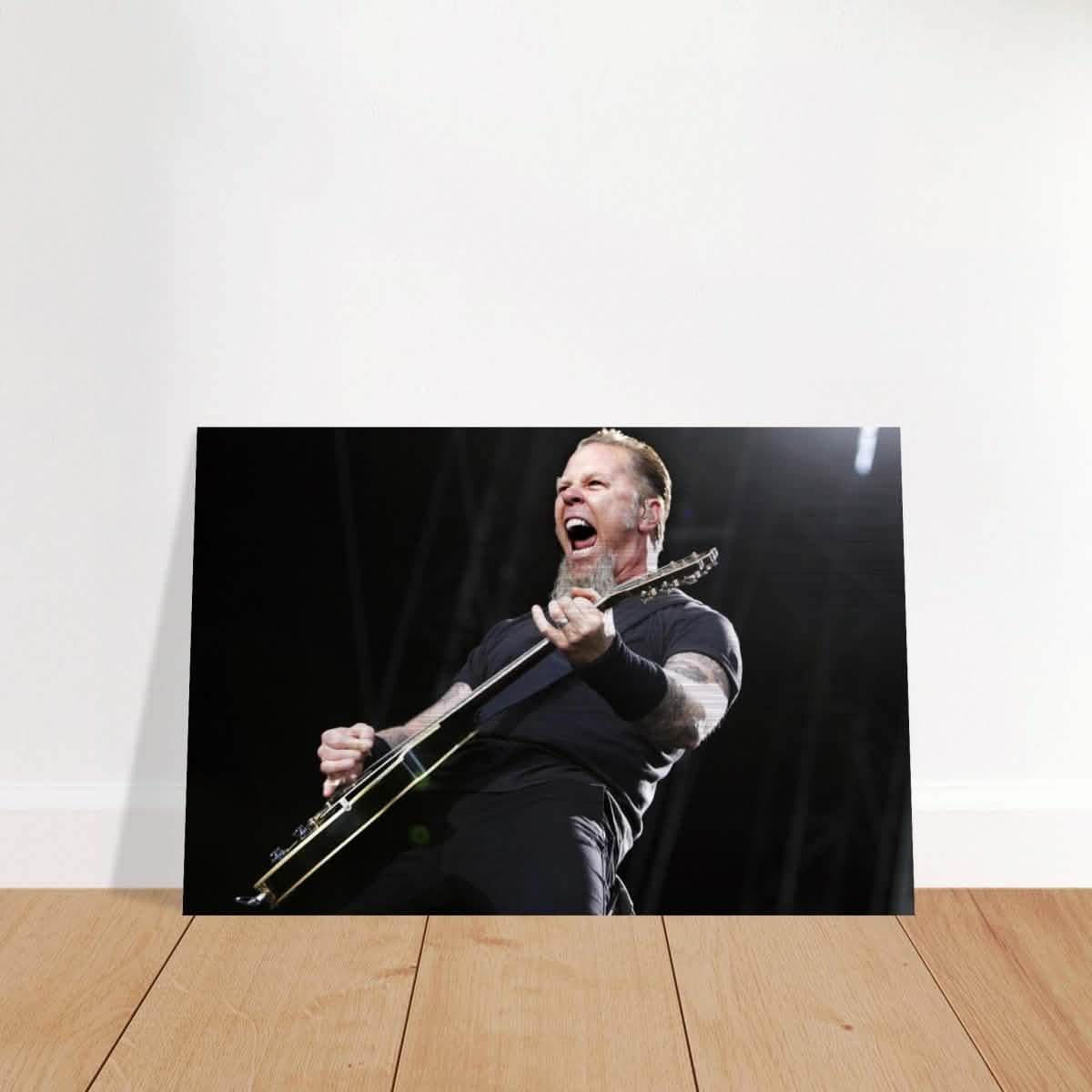 Da Vinci Pop Art Wall art print | James Hetfield | Metallica - Brushed Aluminum Print - 60x90 cm / 24x36″ -