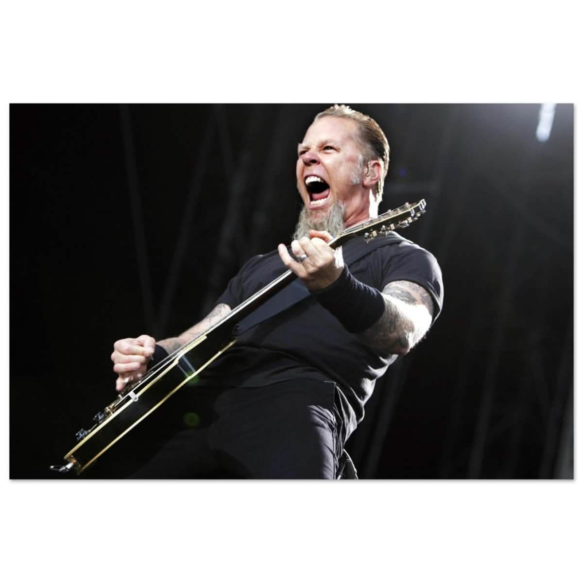 Da Vinci Pop Art Wall art print | James Hetfield | Metallica - Aluminum Print - 40x60 cm / 16x24″ -
