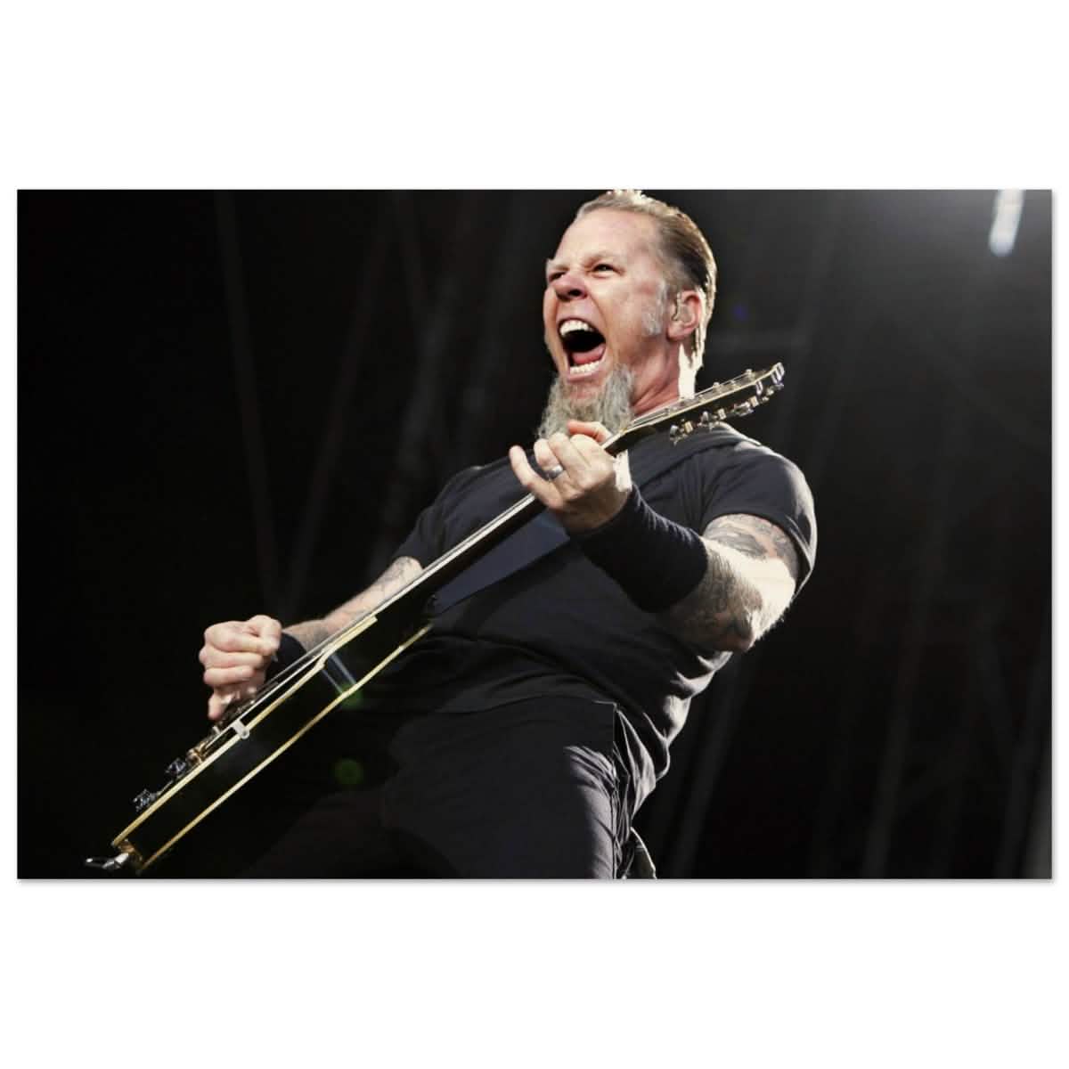 Da Vinci Pop Art Wall art print | James Hetfield | Metallica - Wood Prints - 30x45 cm / 12x18″ -