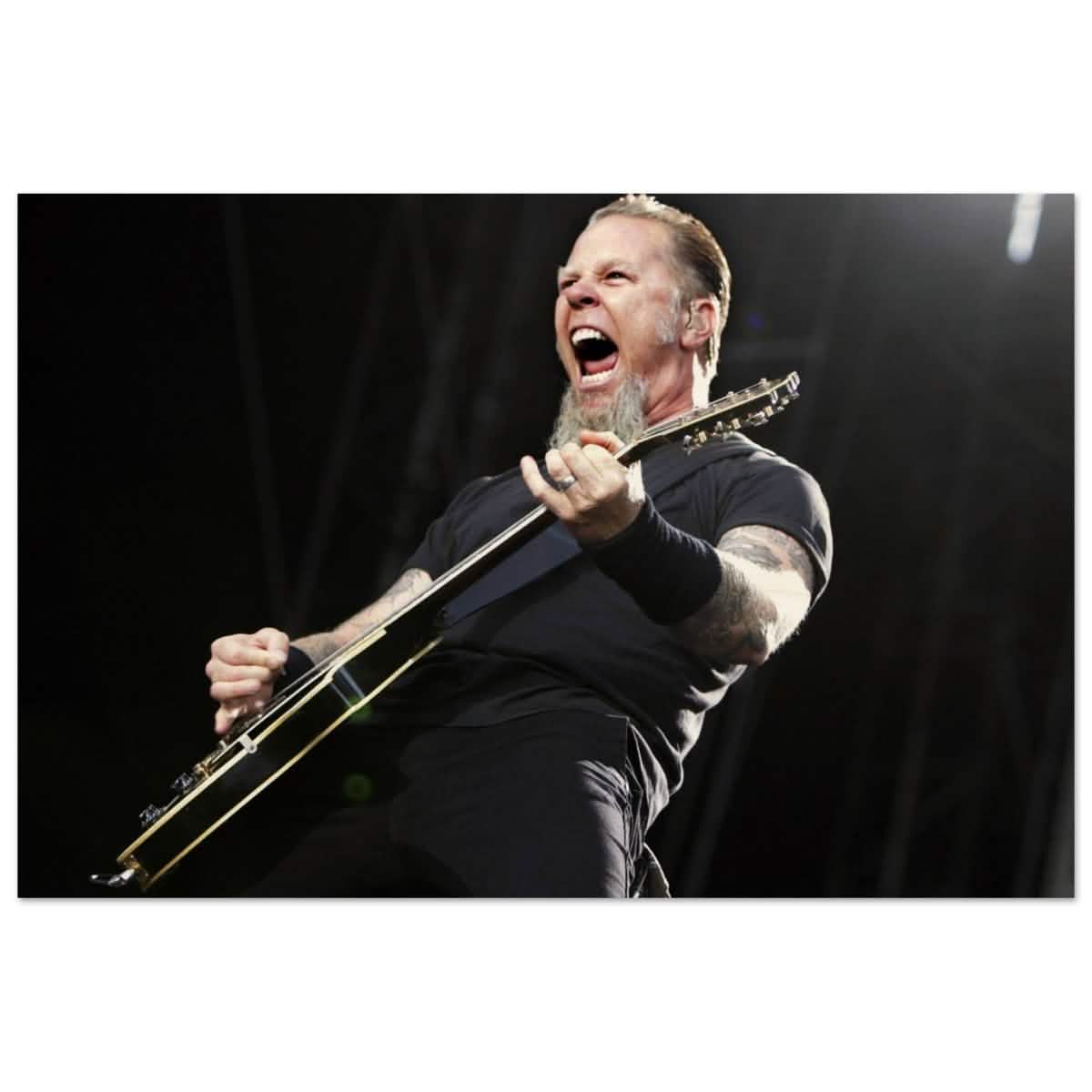 Da Vinci Pop Art Wall art print | James Hetfield | Metallica - Wood Prints - 60x90 cm / 24x36″ -