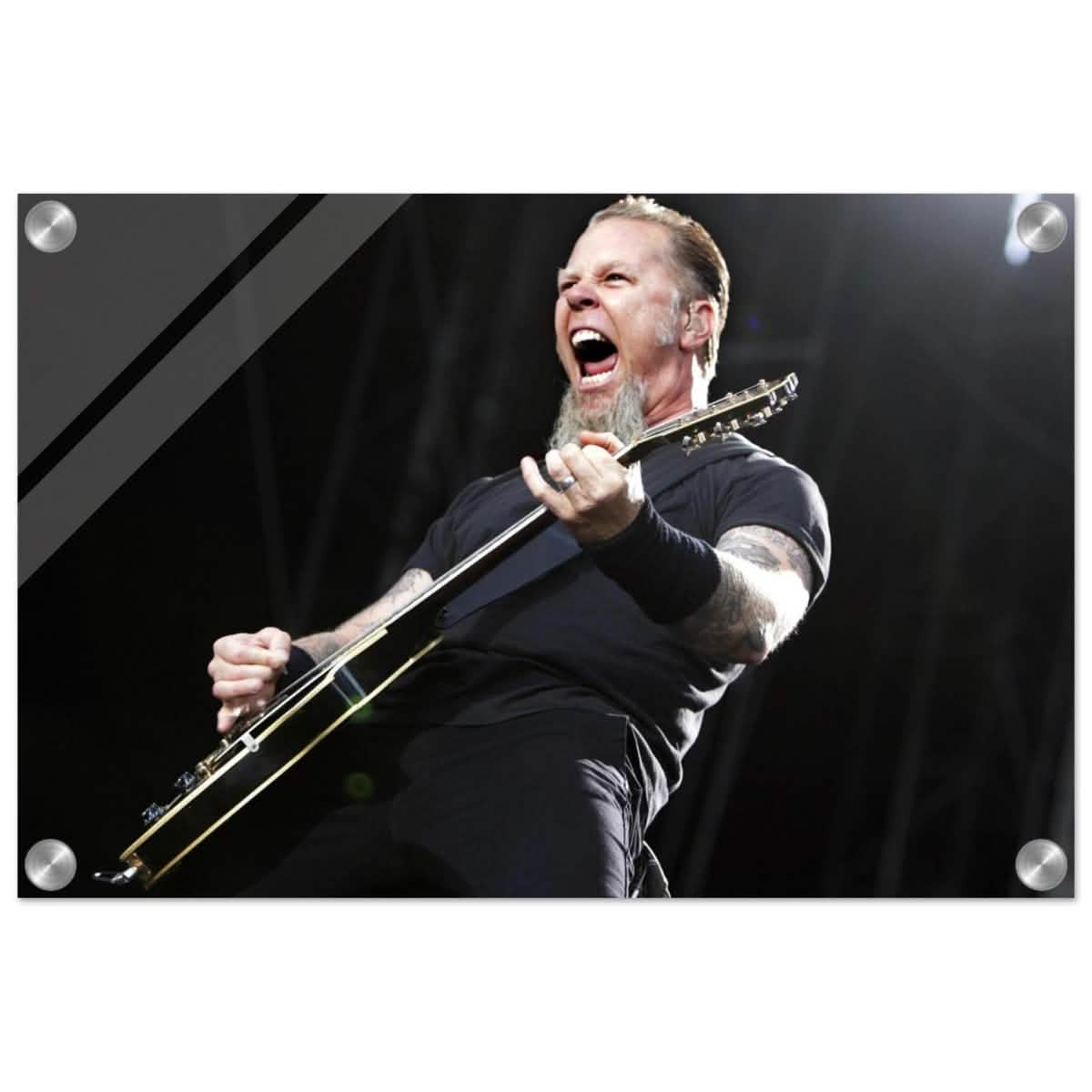 Da Vinci Pop Art Wall art print | James Hetfield | Metallica - Acrylic Print - 30x45 cm / 12x18″ -