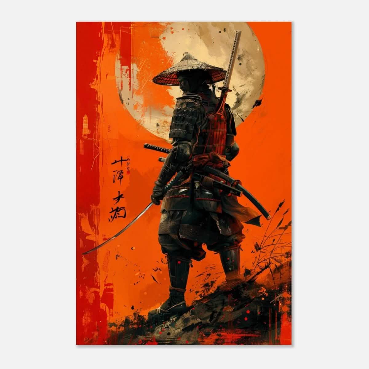 Da Vinci Pop Art Wall art print | Japanese Samurai - Aluminum Print - 40x60 cm / 16x24″ -
