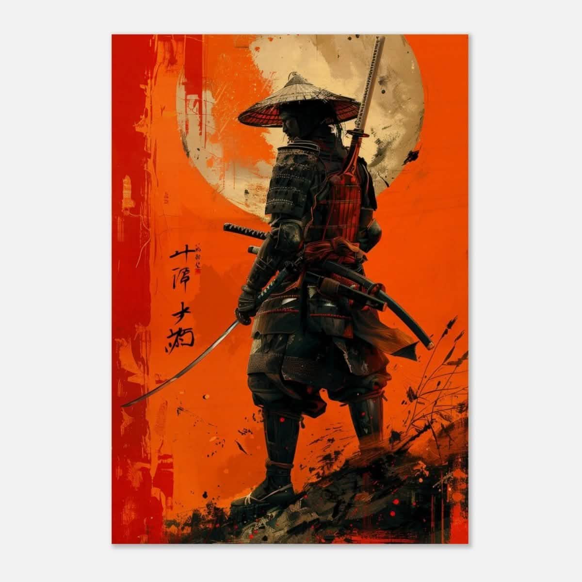 Da Vinci Pop Art Wall art print | Japanese Samurai - Wood Prints - 70x100 cm / 28x40″ - 20 mm