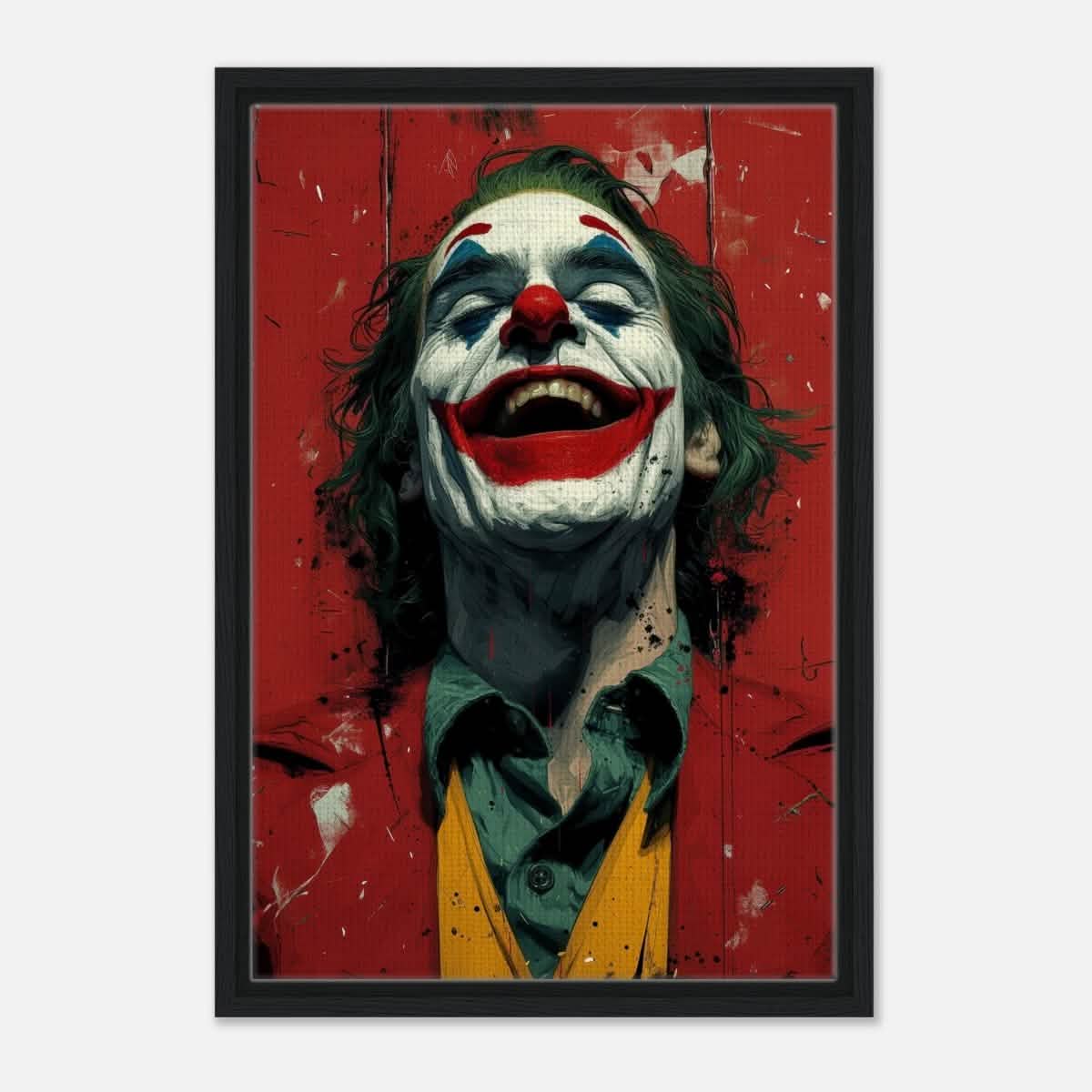 Da Vinci Pop Art Wall art Print | Joker - Framed Canvas - 40x60 cm / 16x24″ - Black frame