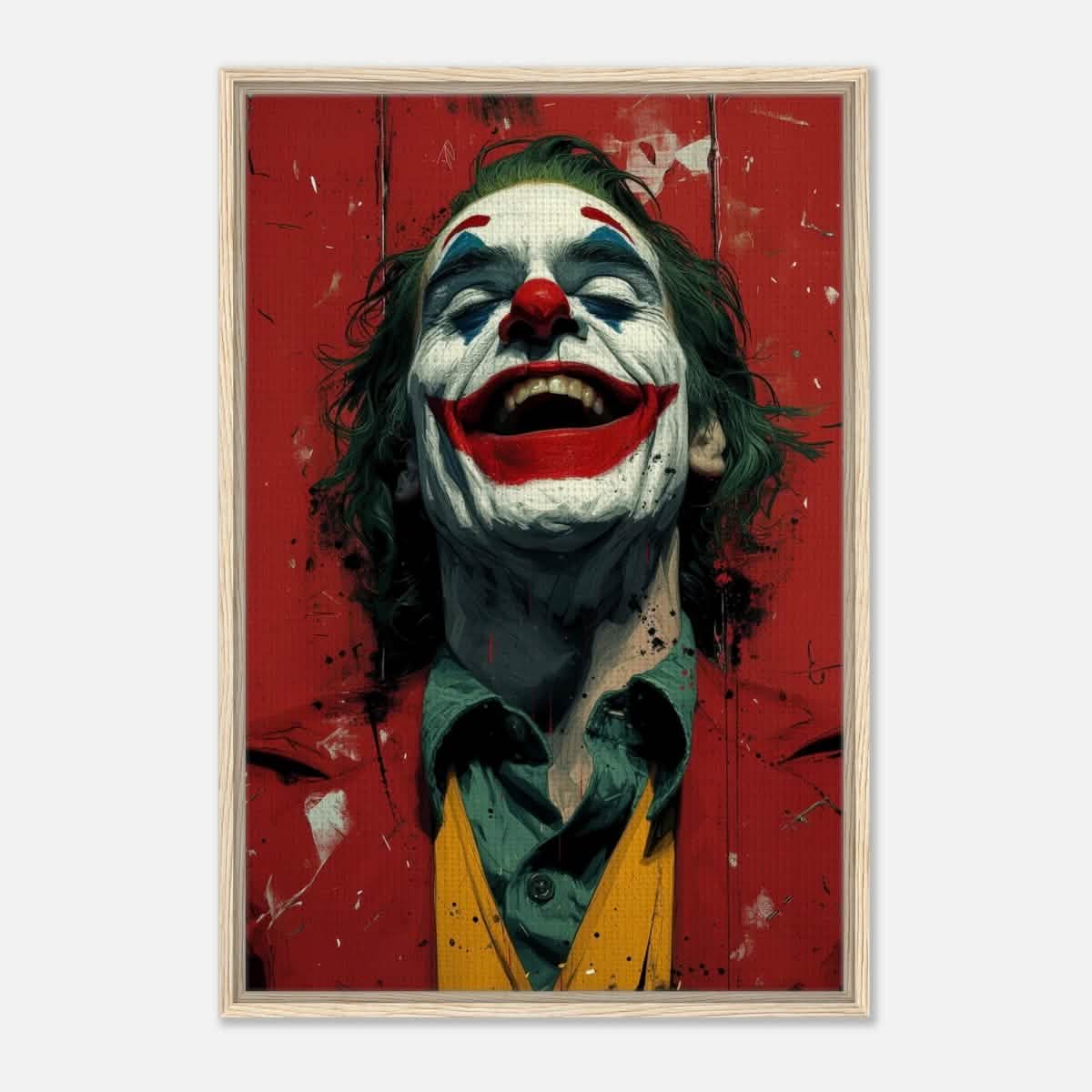Da Vinci Pop Art Wall art Print | Joker - Framed Canvas - 60x90 cm / 24x36″ - Wood frame