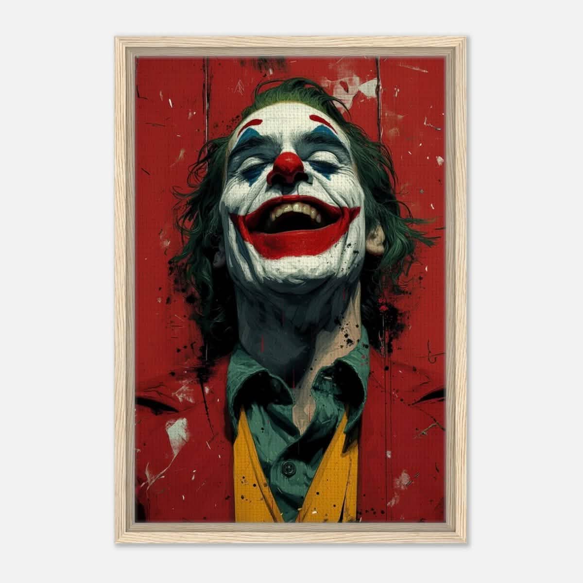 Da Vinci Pop Art Wall art Print | Joker - Framed Canvas - 40x60 cm / 16x24″ - Wood frame