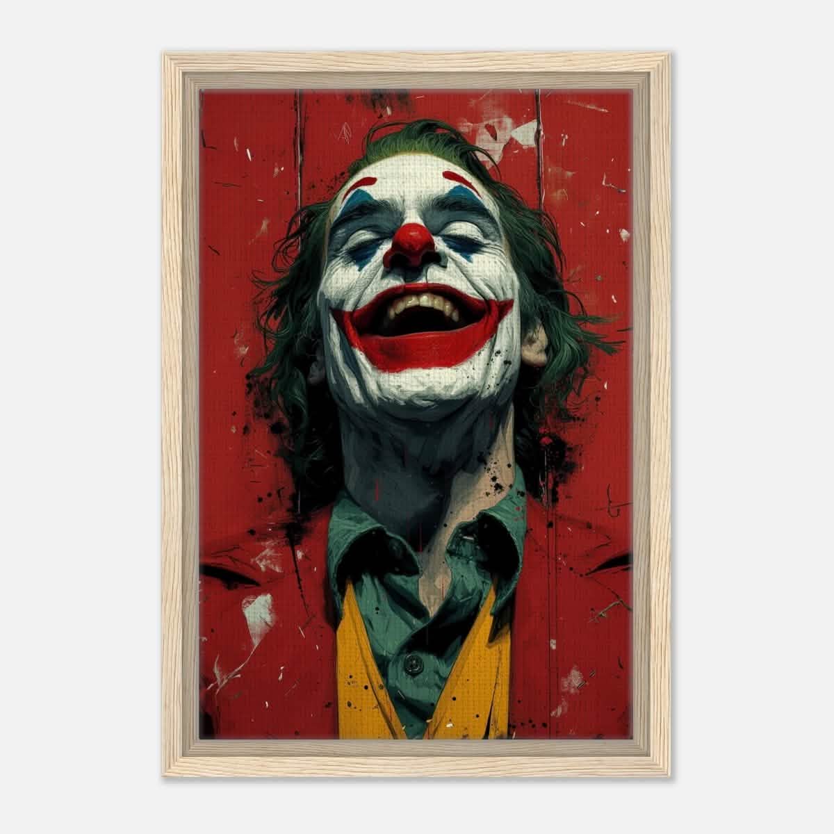 Da Vinci Pop Art Wall art Print | Joker - Framed Canvas - 30x45 cm / 12x18″ - Wood frame