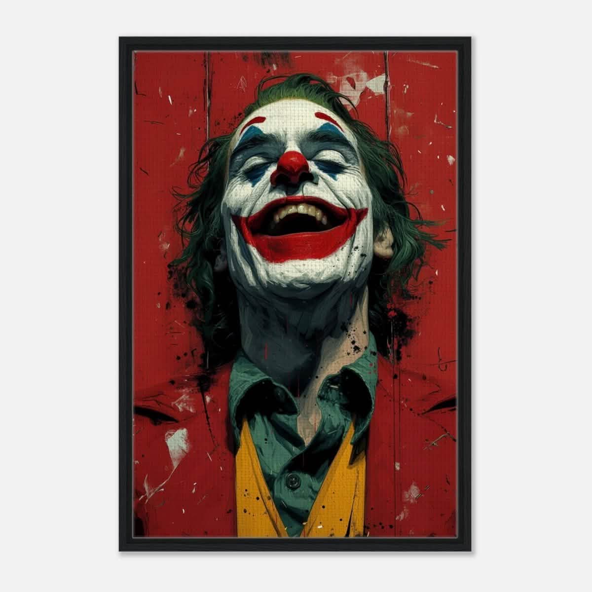 Da Vinci Pop Art Wall art Print | Joker - Framed Canvas - 60x90 cm / 24x36″ - Black frame