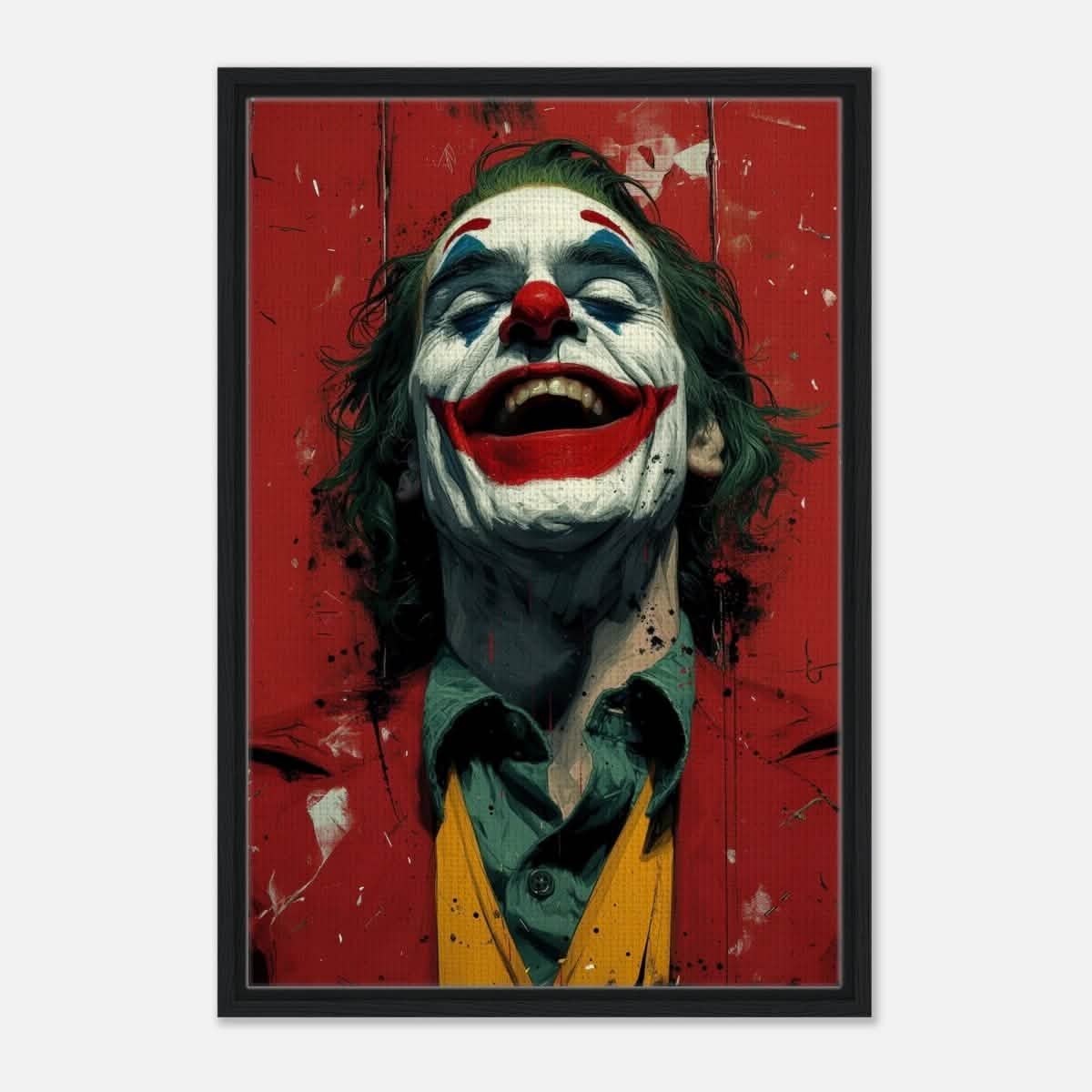 Da Vinci Pop Art Wall art Print | Joker - Framed Canvas - 50x75 cm / 20x30″ - Black frame