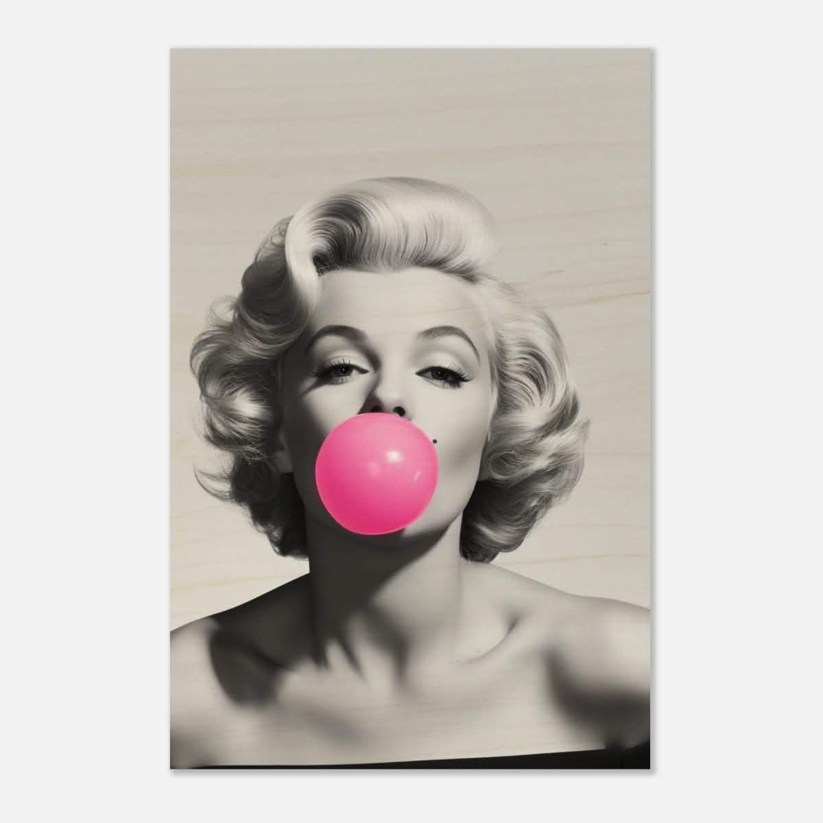 Da Vinci Pop Art Wall art print | Marilyn Monroe - Wood Prints - 40x60 cm / 16x24″ -