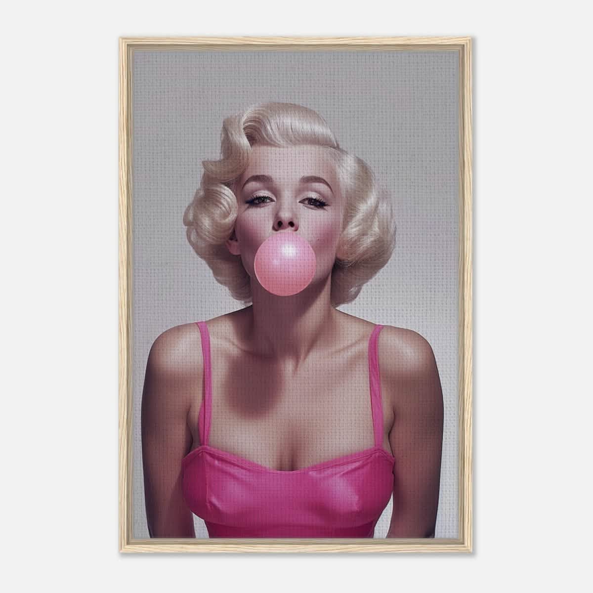 Da Vinci Pop Art Wall art print | Marilyn Monroe - Framed Canvas - 60x90 cm / 24x36″ - Wood frame
