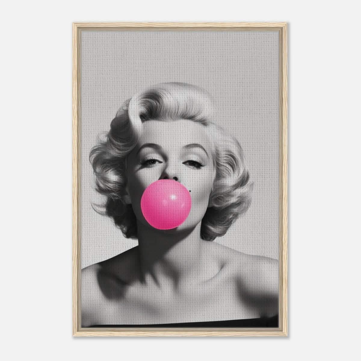 Da Vinci Pop Art Wall art print | Marilyn Monroe - Framed Canvas - 60x90 cm / 24x36″ - Wood frame
