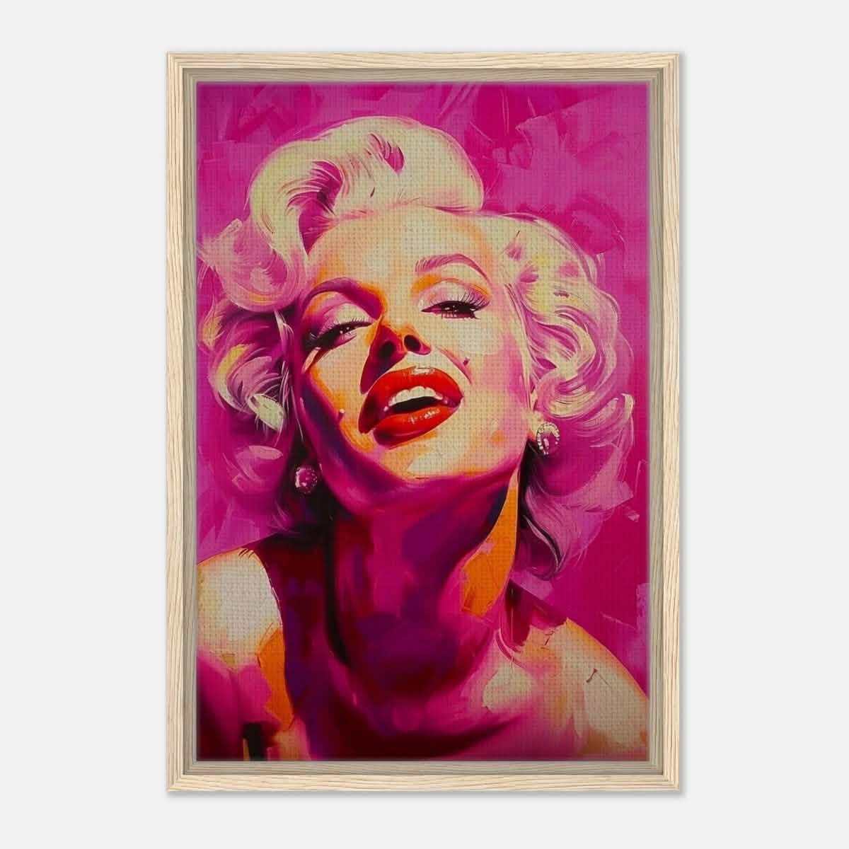Da Vinci Pop Art Wall art print | Marilyn Monroe - Framed Canvas - 40x60 cm / 16x24″ - Wood frame