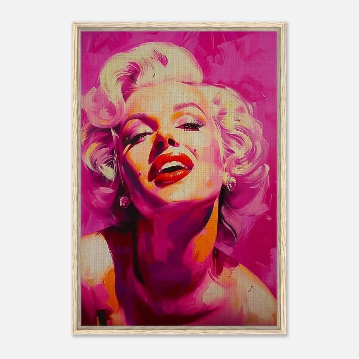 Da Vinci Pop Art Wall art print | Marilyn Monroe - Framed Canvas - 60x90 cm / 24x36″ - Wood frame