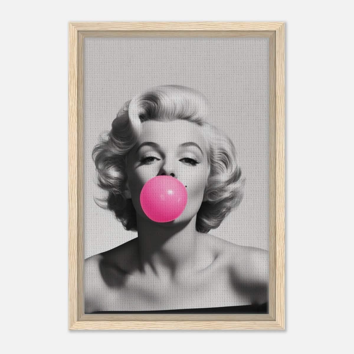 Da Vinci Pop Art Wall art print | Marilyn Monroe - Framed Canvas - 30x45 cm / 12x18″ - Wood frame