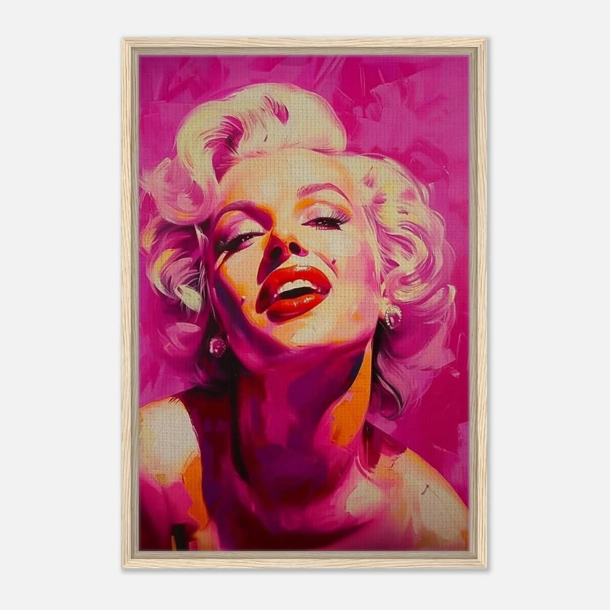 Da Vinci Pop Art Wall art print | Marilyn Monroe - Framed Canvas - 50x75 cm / 20x30″ - Wood frame