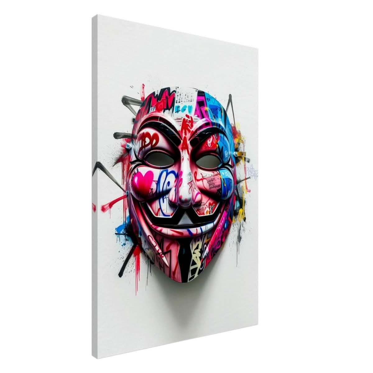 Da Vinci Pop Art Wall art print | Mask | Eclectic Expressions - Canvas - 60x90 cm / 24x36″ -