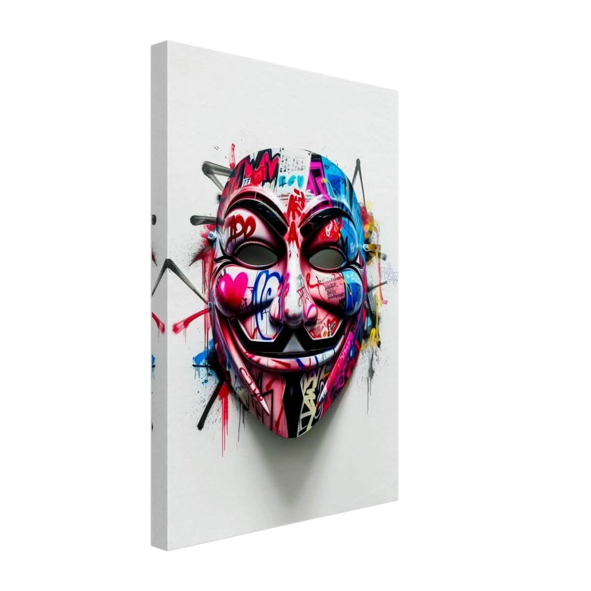 Da Vinci Pop Art Wall art print | Mask | Eclectic Expressions - Canvas - 30x45 cm / 12x18″ -